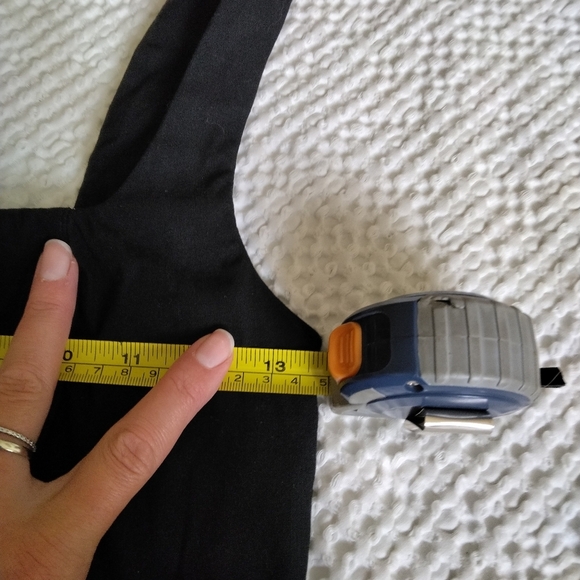 Anthropologie Maeve Square Neck Crop Tank in Black Size XS - Picture 5 of 8